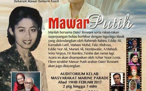 PRIMADONA UNGGUL DAN SENIWATI HEBAT FILEM MELAYU KLASIK, DATO’ HAJJAH ROSNANI JAMIL. SELAMAT ULANG TAHUN KELAHIRAN