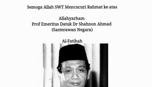 SALAM TAKZIAH KEPADA KELUARGA ALLAHYARHAM SASTERAWAN NEGARA PROF. EMERITUS DATUK DR. SHAHNON AHMAD