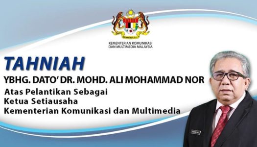 TAHNIAH YBHG. DATO’ DR. MOHD.ALI MOHAMMAD NOR