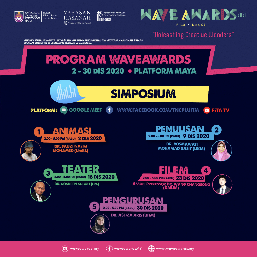 INVITATION TO ATTEND WAVE AWARDS 2021 ONLINE SYMPOSIUM - Finas