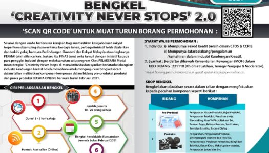 HEBAHAN PROGRAM KHAS PELAKSANA MODAL INSAN: BENGKEL ‘CREATIVITY NEVER STOPS’ 2.0