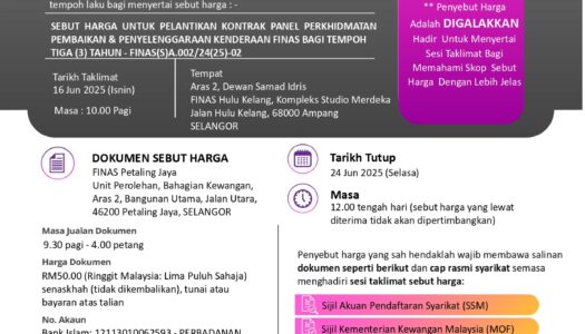 KENYATAAN TAWARAN SEBUT HARGA