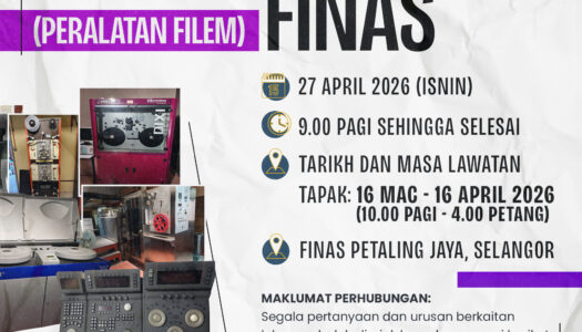 LELONGAN ASET ALIH KERAJAAN (PERALATAN FILEM FINAS)